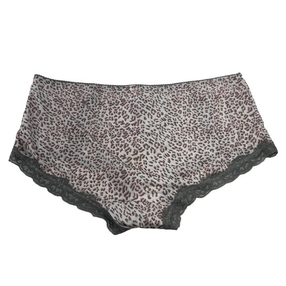 Unbranded Women's Size 7 Panty Brief Hipster Lace Leg Opening Animal Print NWOT - Picture 2 of 7